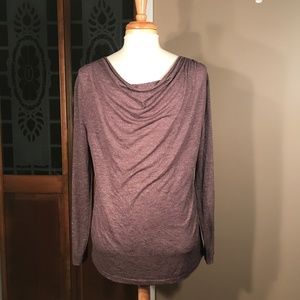 ASOS Longline Long-Sleeve Tee with Drape Neck